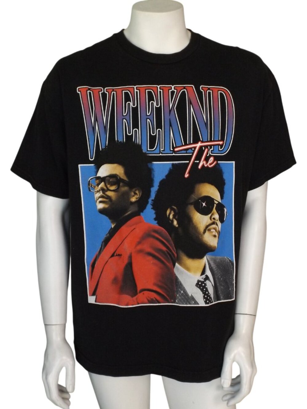 THE WEEKND Tshirt, XL, Black, Portrait Graphic print, Short sleeves,
